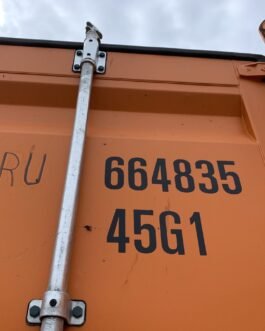Nuevo contenedor estándar de transporte y almacenamiento de 40 pies en Orange
