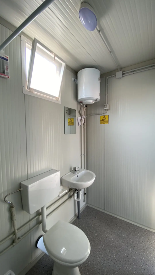 BOX PREFABRICADO CON INODORO, LAVABO Y DUCHA - 5 METROS H 270 - immagine 5