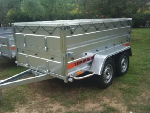 BORO Remolque portaequipajes de 2 ejes 750 kg - Conducción sin permiso E - immagine 5