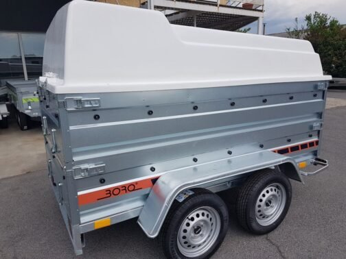 BORO Remolque portaequipajes de 2 ejes 750 kg - Conducción sin permiso E - immagine 6